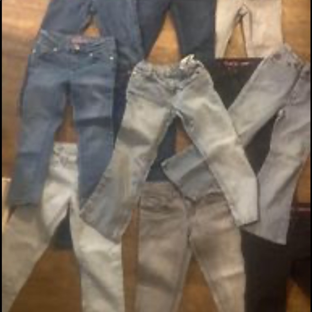 10 pairs of size 4&5 girls jeans
